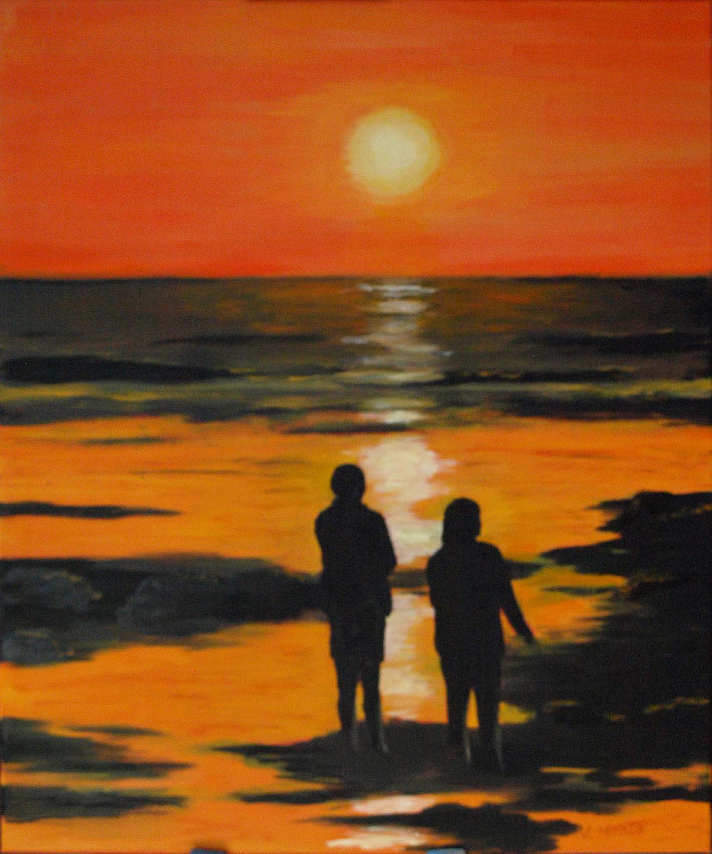037_To mennesker på en strand